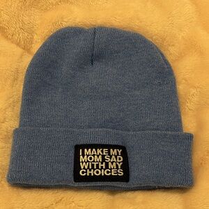 Blue Beanie with Patch